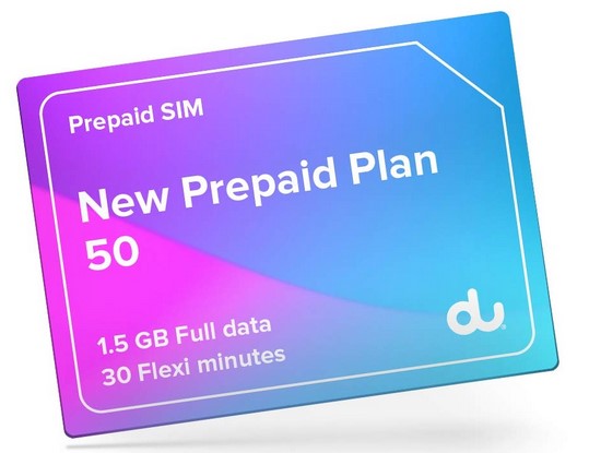 DU Prepaid Data Plans