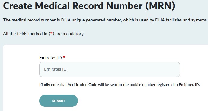 How to Get MRN Number Dubai
