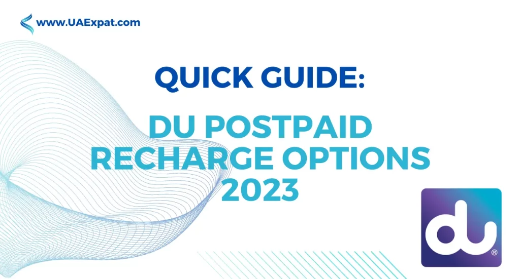 DU Postpaid Recharge Guide 2023
