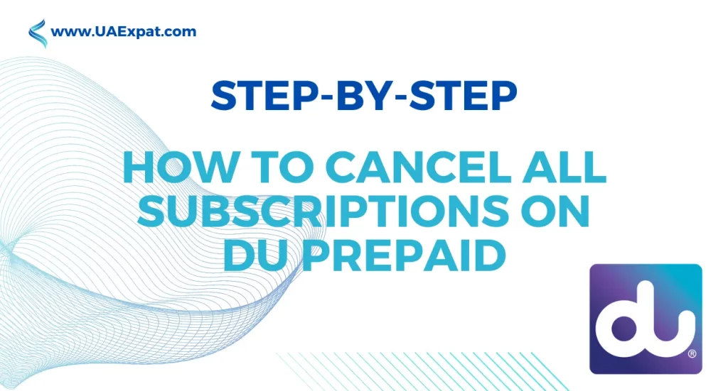 Step-by-step How to Cancel All Subscriptions on DU Prepaid 2023