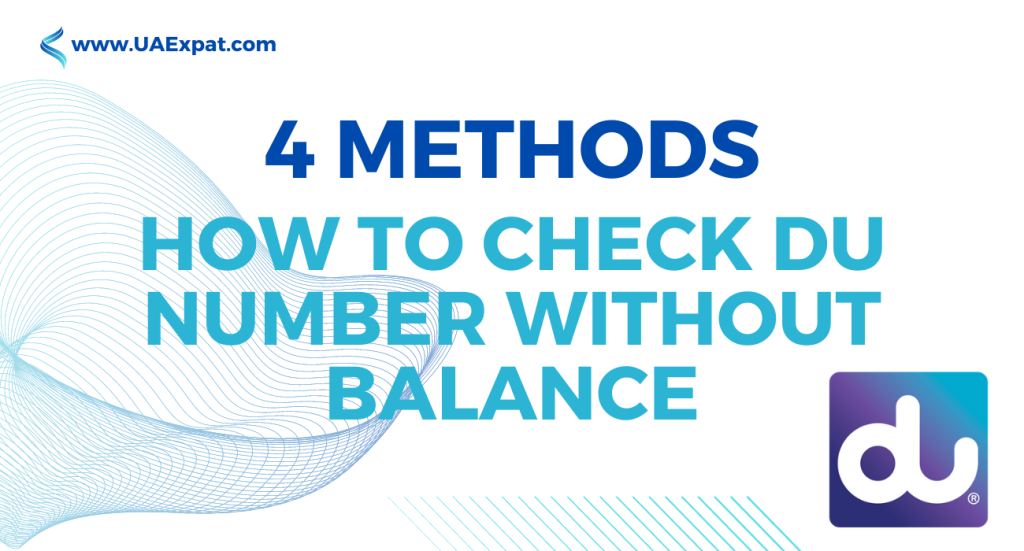How to Check DU Number without Balance