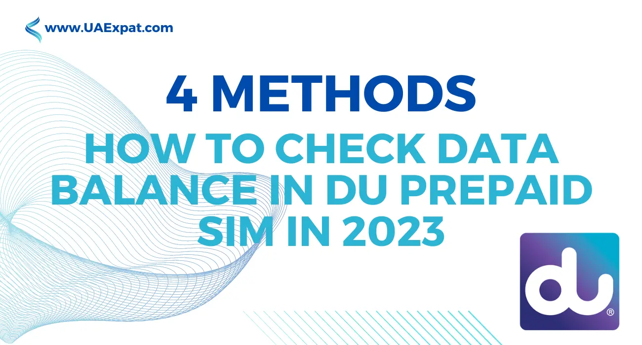 How to Check Data Balance in DU Prepaid SIM