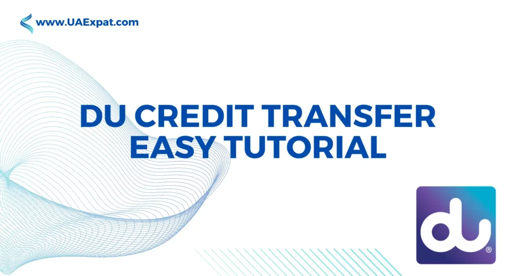 DU Credit Transfer Easy Tutorial